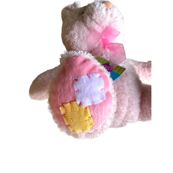 NWT Dandee Toys Plush Rabbit Easter Bunny with Patches - Picture 3 of 6